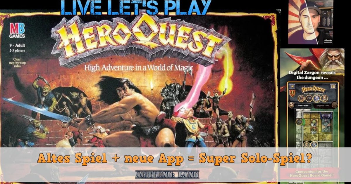 HeroQuest (1989) mit Companion App im Karfreitags-LIVE Let’s Play