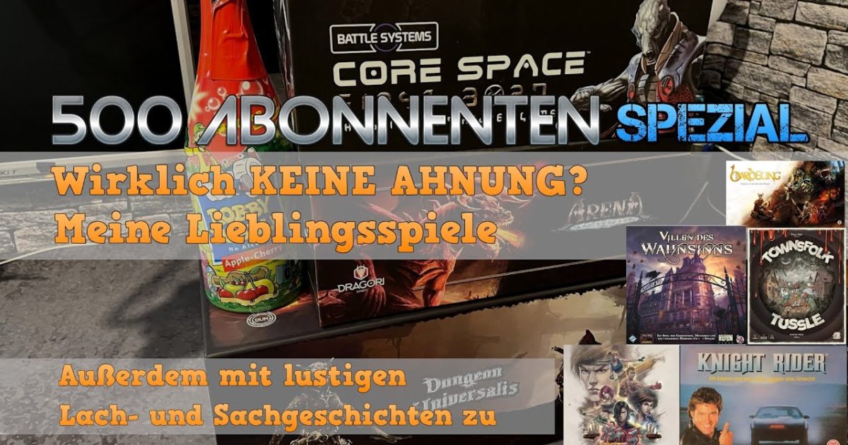 500 Abonnenten Spezial – Wirklich KEINE AHNUNG? Danke an alle Abonnenten & Zuschauer